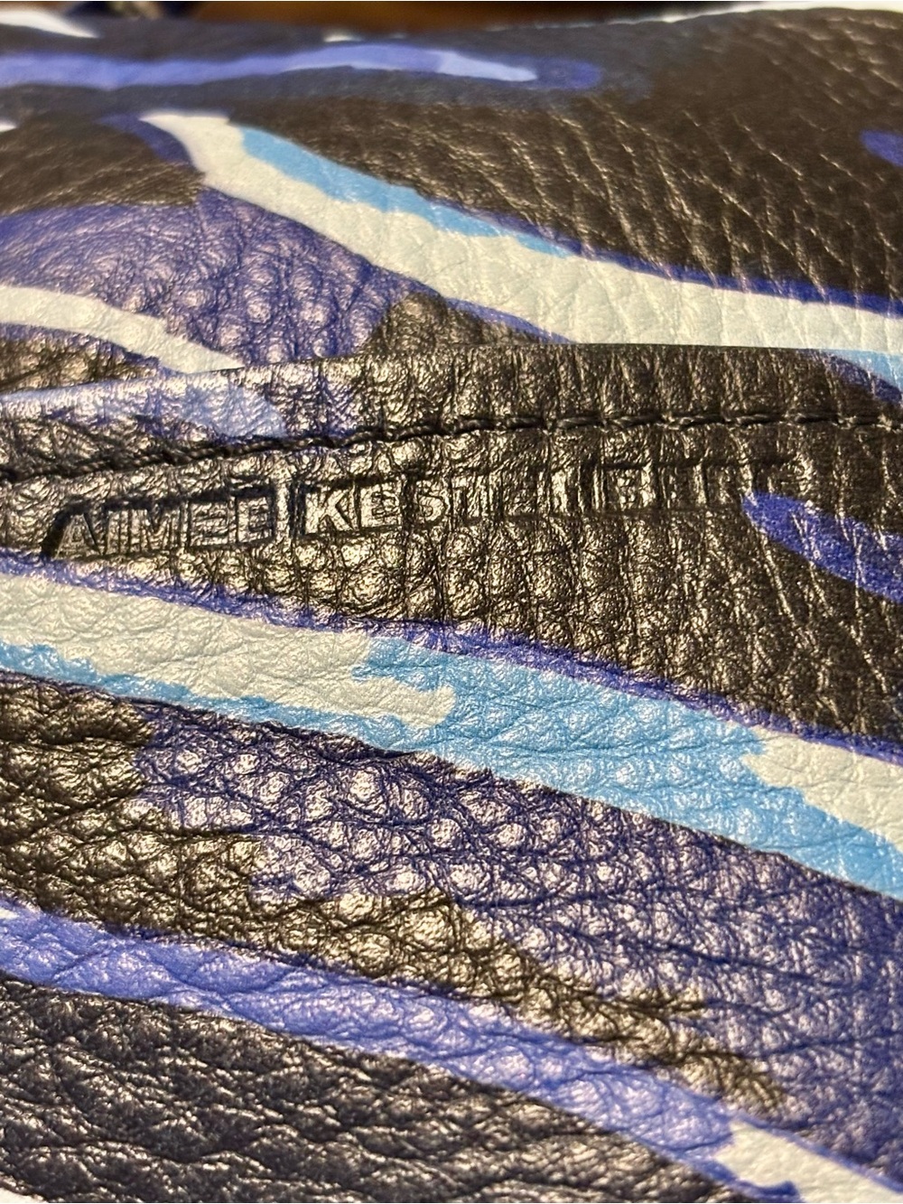 Aimee Kestenberg Blue and Black Zebra Print Leather CrossbodyTamitha - Picture 3 of 16